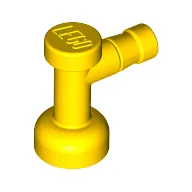 Tap 1 x 1 without Hole in Spout / Yellow