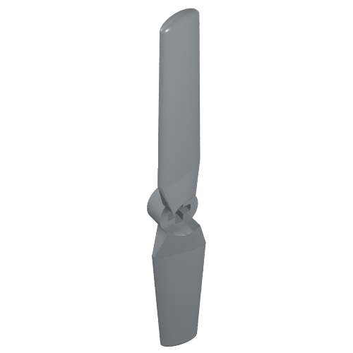 Lego Propeller 2 Blade 9 Diameter / Light Bluish Gray
