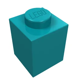 Brick 1 x 1 / Dark Turquoise