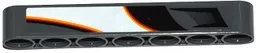 Technic, Liftarm Thick 1 x 7 with Air Intake and Red, Orange and White Flame Bottom Pattern Model Left Side (Sticker) - Set 42046