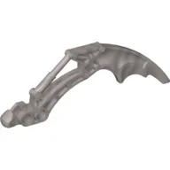 Large Figure Weapon, Claw / Fang, 2 Pin Holes (Visorak Keelerak) / Pearl Light Gray