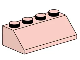 2 x 4 Roof Tile Sand Red
