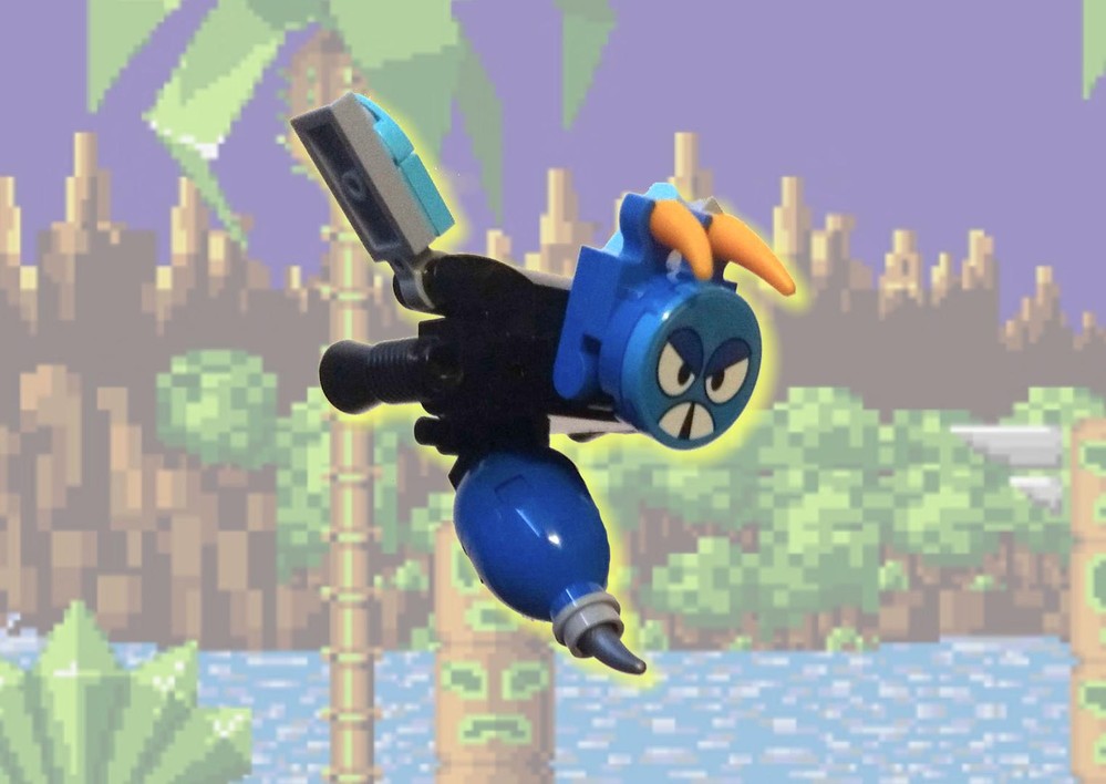 Lego Buzz Bomber (Sonic the Hedgehog) compatible and in scale with set "21331, Sonic the Hedgehog™ – Green Hill Zone"