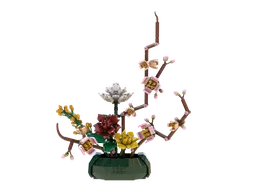 Gardenias and Peach Blossoms Brickebana Arrangement