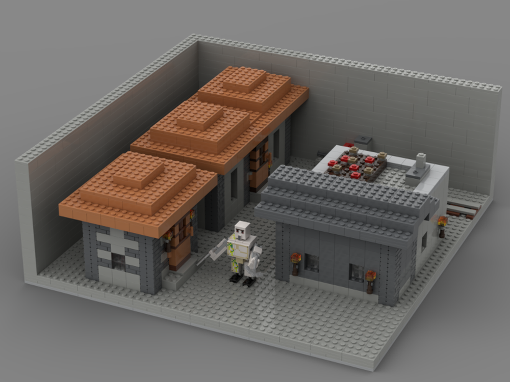 Lego Minecraft Cave Village