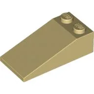 Brick Sloped 18° 4 x 2 / Tan