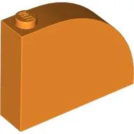 Brick Curved 1 x 4 x 2 2/3 / Orange