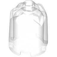 Lego Brick Round 2 x 2 x 2 Crystal Facets Top / Trans-Clear