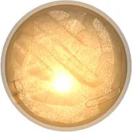 Sphere with Opal Trans-Clear Core / Trans-Orange