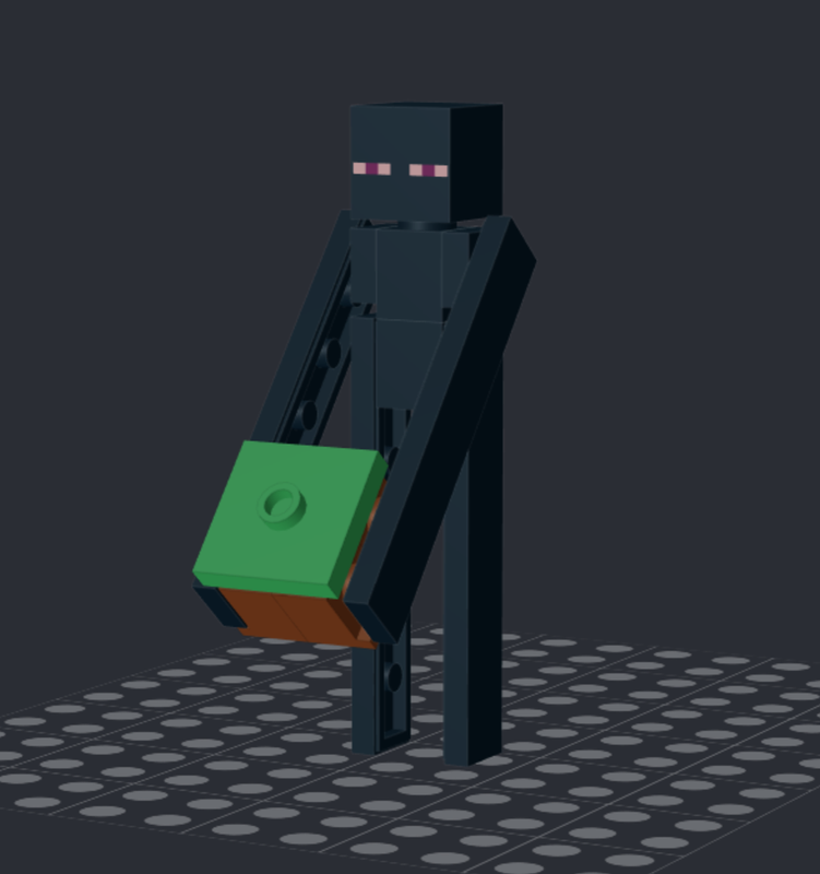 Lego Enderman minifigure upgrade