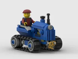 old tracked tractor