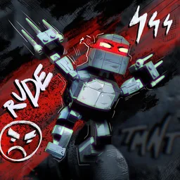 PC-Turtle (Grayscale Red)