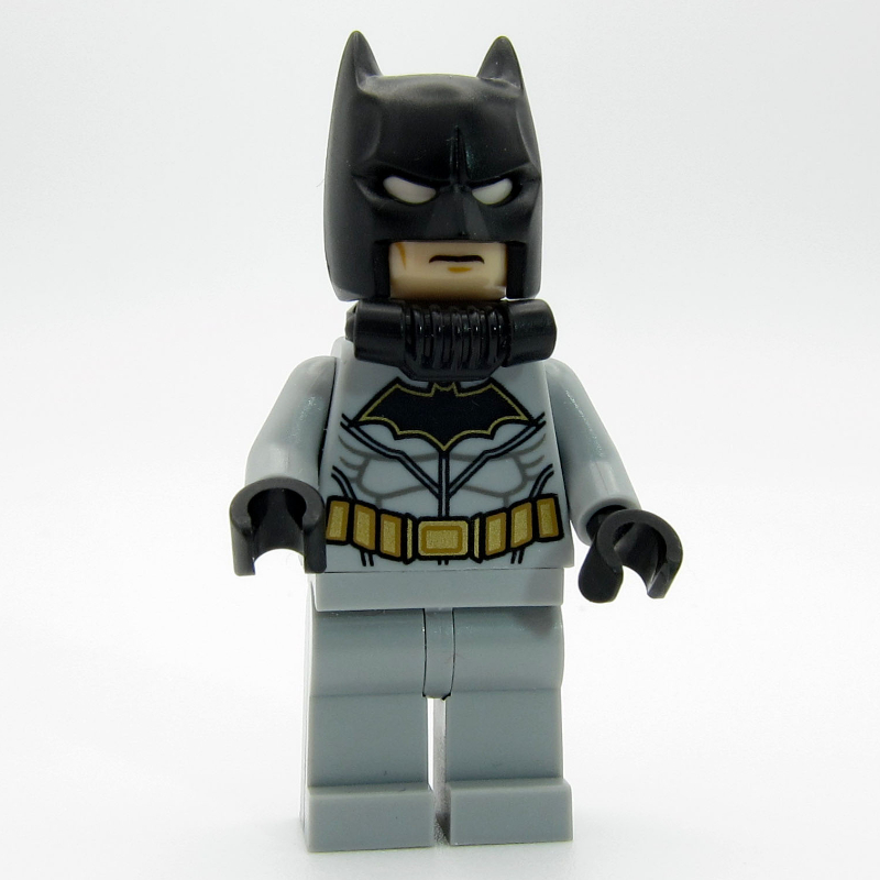 Lego Batman, Light Bluish Gray Suit, Black Cowl, Breathing Apparatus