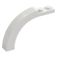 Lego Brick Arch 1 x 6 x 3 1/3 Curved Top / White