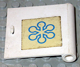 Lego Door 1 x 5 x 4 Right with Interfrigo Snowflake Logo Pattern (Sticker) - Set 147