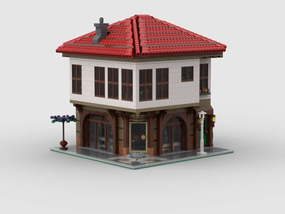 Lego Antique Shop with Traditional House