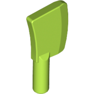 Lego Equipment Cleaver, no Holes / Lime