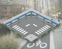 MILS Road Bike Lane - Curve