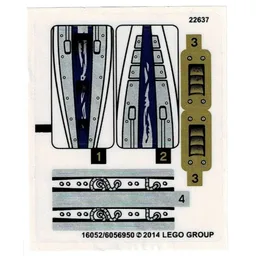 Sticker Sheet for Set 70722-1 / [No Color/Any Color]