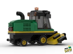 John Deere front mower with cab