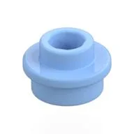 Plate Round 1 x 1 with Open Stud / Bright Light Blue