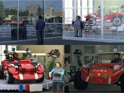 PUMA, Dune Buggy, on turnable stage