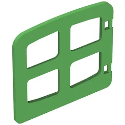 Duplo Door / Window with Four Panes / Bright Green