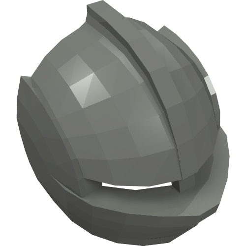 Lego Headwear Accessory Visor for Danju Minifig / Dark Bluish Gray