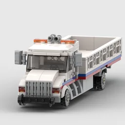 Hi-Rail track service truck