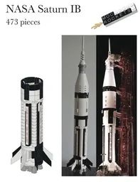 Saturn IB booster (Saturn V scale)