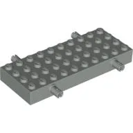 Vehicle Base, Brick Special 4 x 10 with 4 Pins / Light Gray