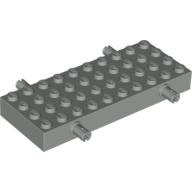 Lego Vehicle Base, Brick Special 4 x 10 with 4 Pins / Light Gray