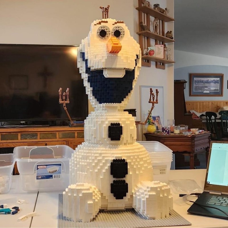 Lego Olaf the snowman (from Frozen) - who wants to build a snowman?
