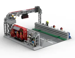 Race Track Pit Straight