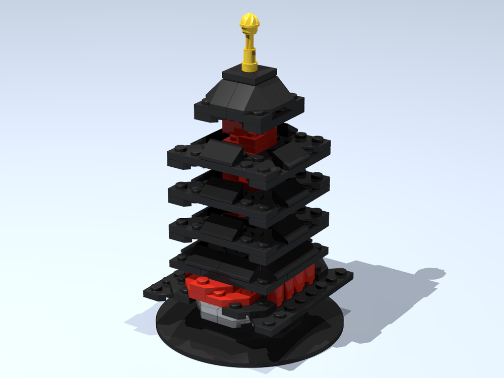 Lego 6322718 MOC Horyuji Temple Five Story Pagoda