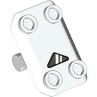 Plate Special / Shield Rectangular, 4 Studs with Window Print