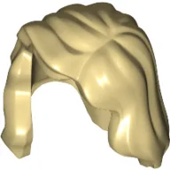 Hair Mid-Length with Part over Front of Right Shoulder / Tan