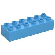 Duplo Brick 2 x 6 / Medium Blue