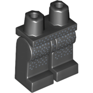 Lego Hips and Black Legs with Silver Spots Print / Black