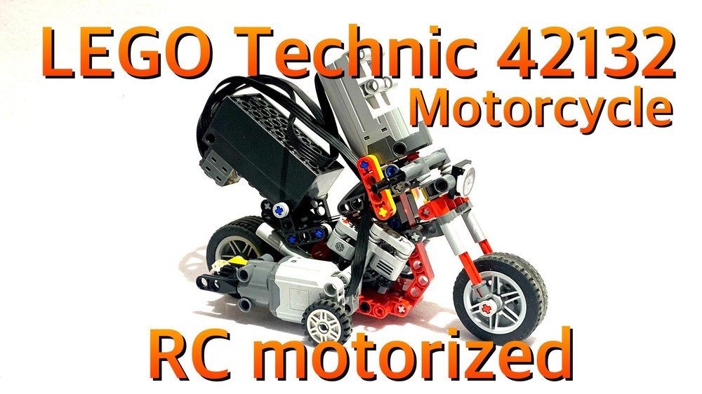 LEGO technic 42132 motorcycle RC motorized