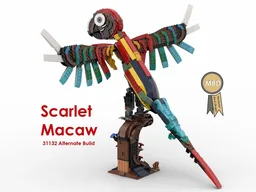 Scarlet Macaw Parrot, 31132 Alternate Build