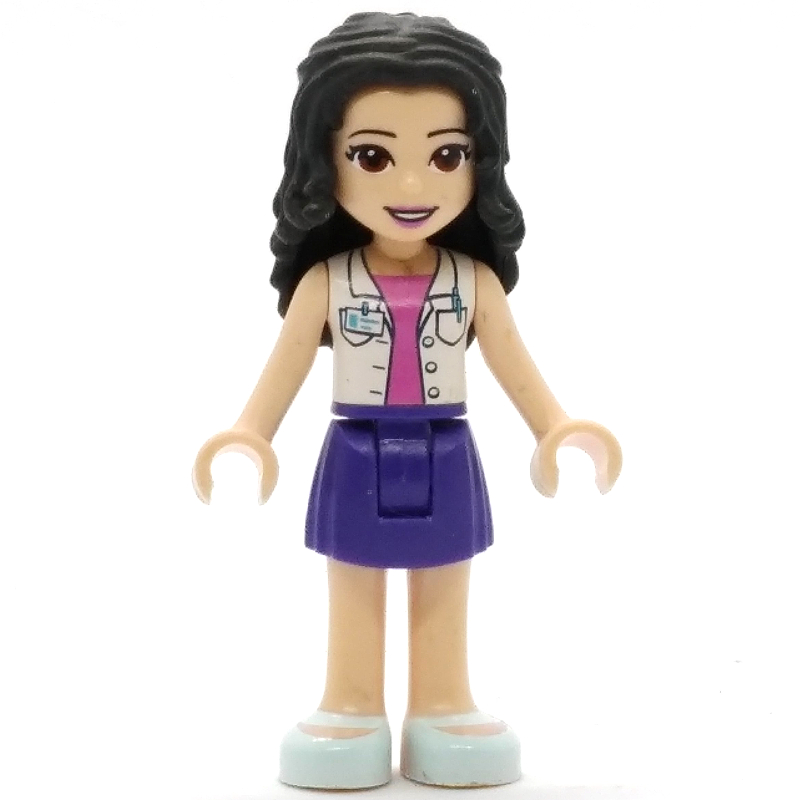 Lego Emma - White Jacket, Dark Purple Skirt