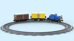 Is this the tiniest motorized LEGO model train (powered