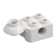 Lego Technic Brick Special 2 x 2 with Pin Hole, Rotation Joint Ball Half [Horizontal Top] / White