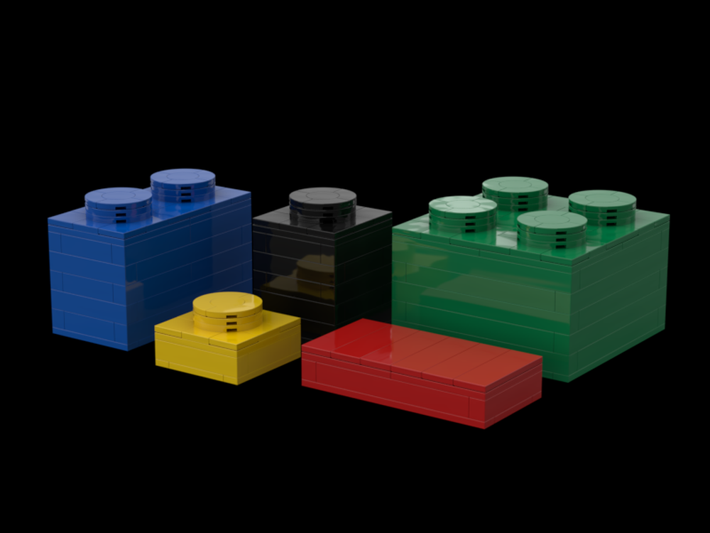 Lego Big LEGO bricks in the scale 6:1