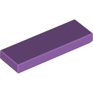 Lego Tile 1 x 3 / Medium Lavender