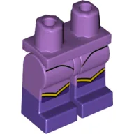 Hips with Medium Lavender Legs and Dark Purple Boots Pattern with Yellow Knee Trim / Medium Lavender