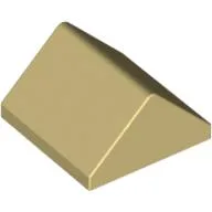 Brick Sloped 45° 2 x 2 Double / Tan