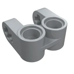 Technic Axle and Pin Connector Perpendicular Double Split / Light Bluish Gray