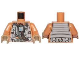 Torso SW Resistance Pilot Flight Suit with Straps and Brown Hose Pattern / Medium Nougat Arms / Dark Tan Hands